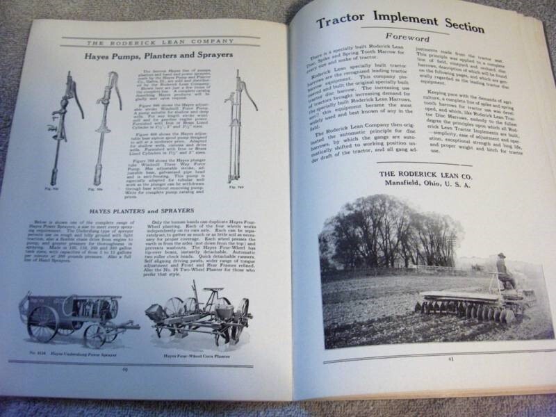 1928 RODERICK LEAN,OHIO,TILLAGE IMPLEMENTS 54pg CATALOG