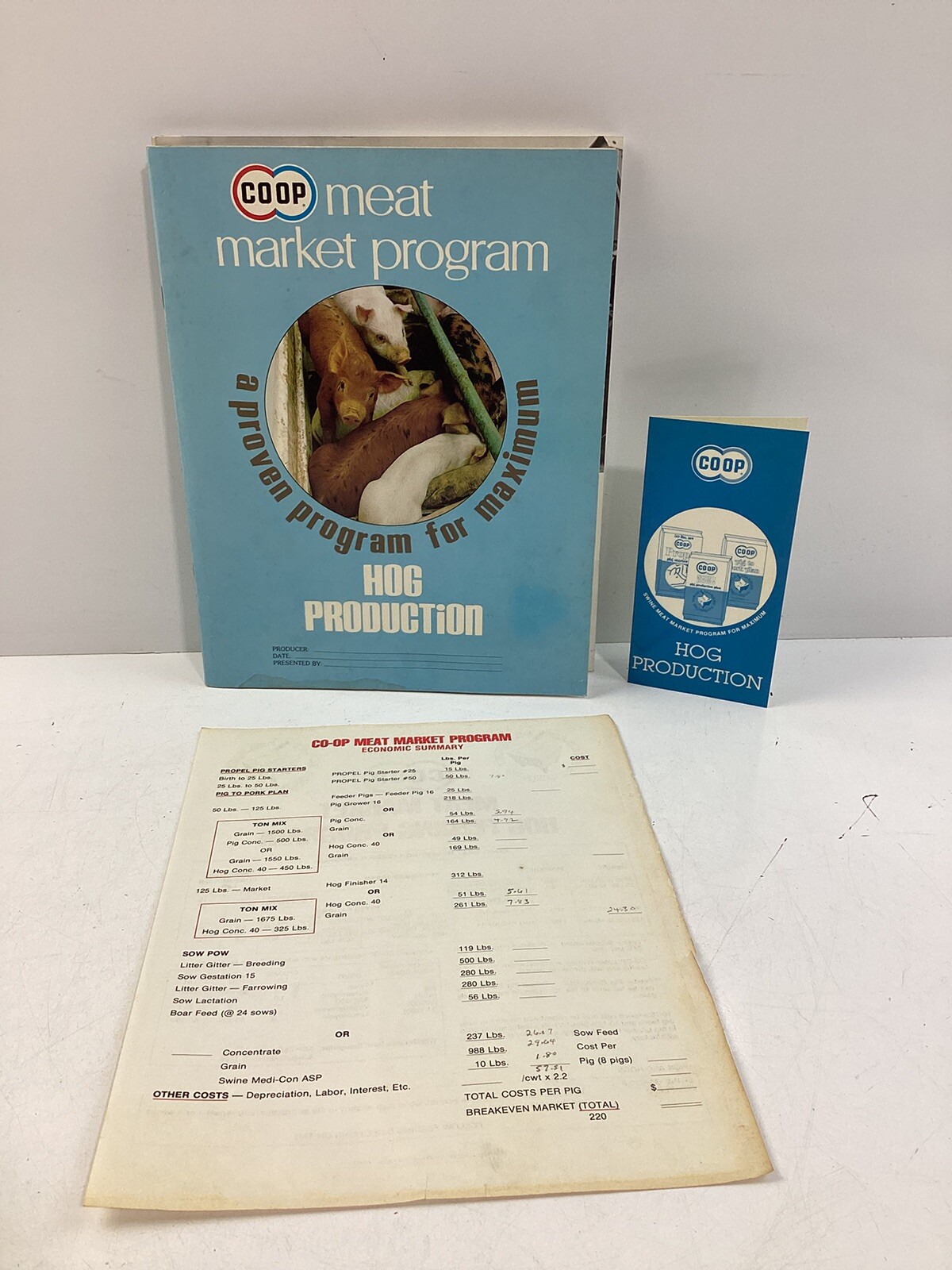 CO-OP Meat Market Program for Hog Production, Vintage Program Guide