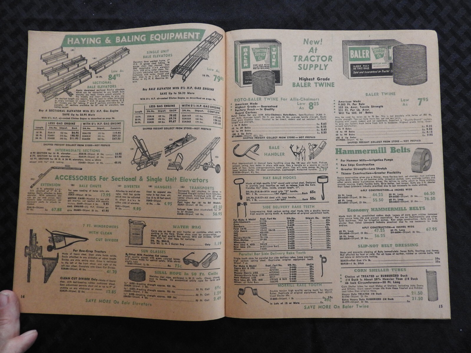 Tractor Supply Company 1961 Parts Catalog Case Ford John Deere MF IH AC Oliver
