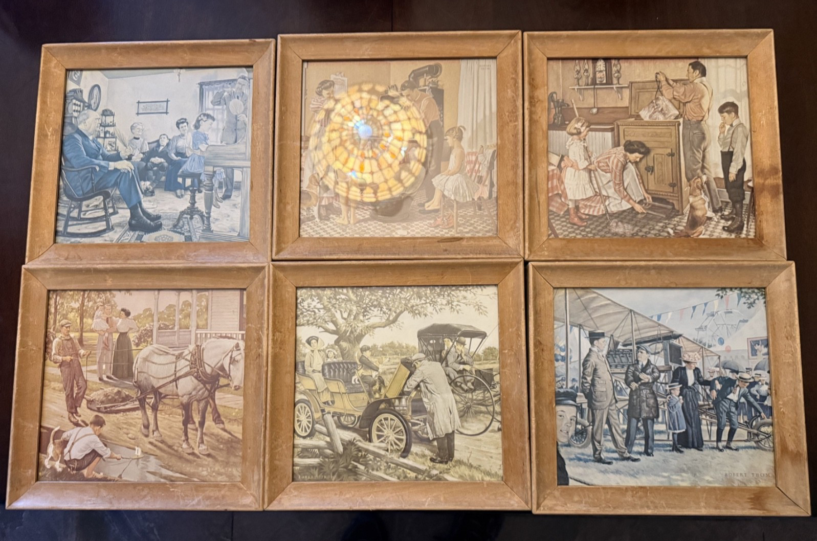VINTAGE SATURDAY EVENING POST BOHN ALUMINUM AND BRASS CORPORATION PICTURE FRAMES