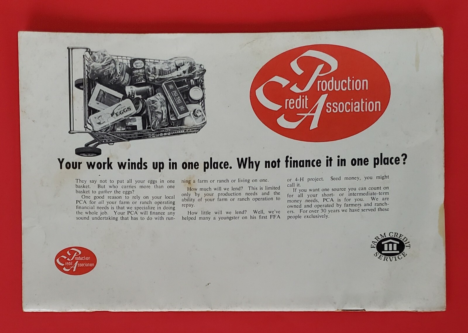 1969 ALMANAC PRODUCTION CREDIT ASSOCIATION PCA FARMING ALMANAC