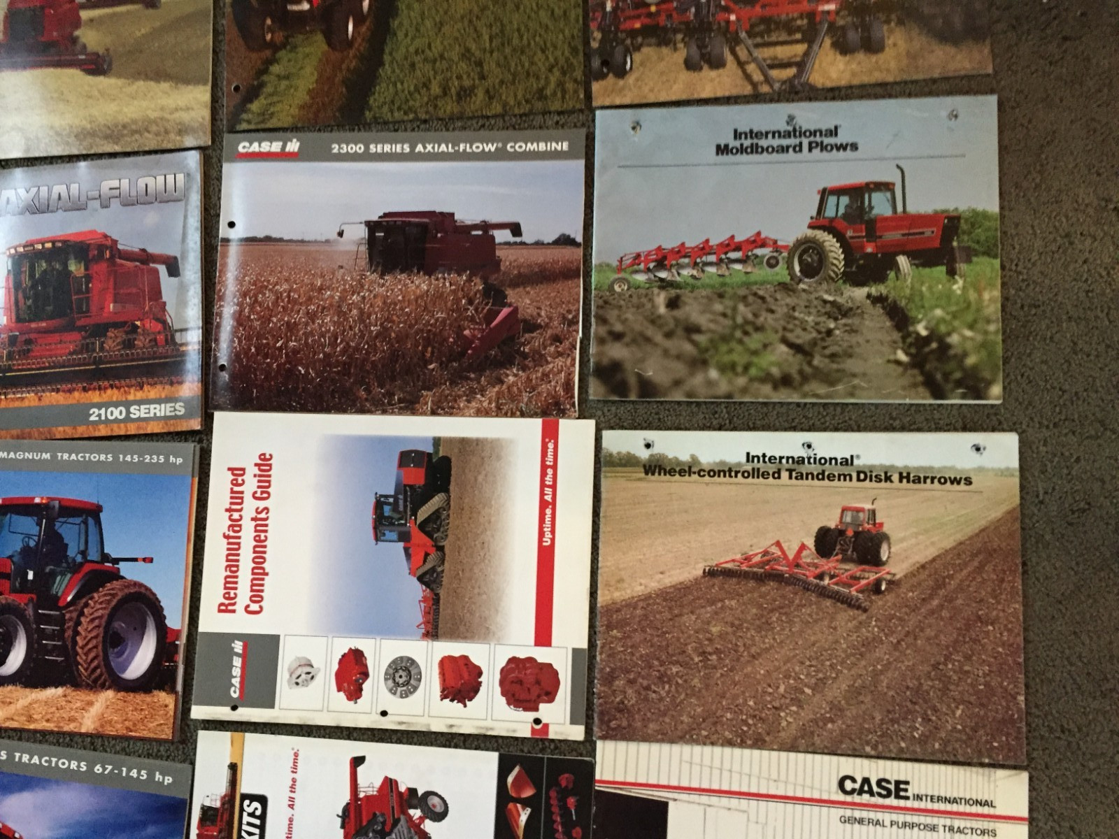 MASSIVE Lot of 47 CASE IH tractor & equipment brochures Literature