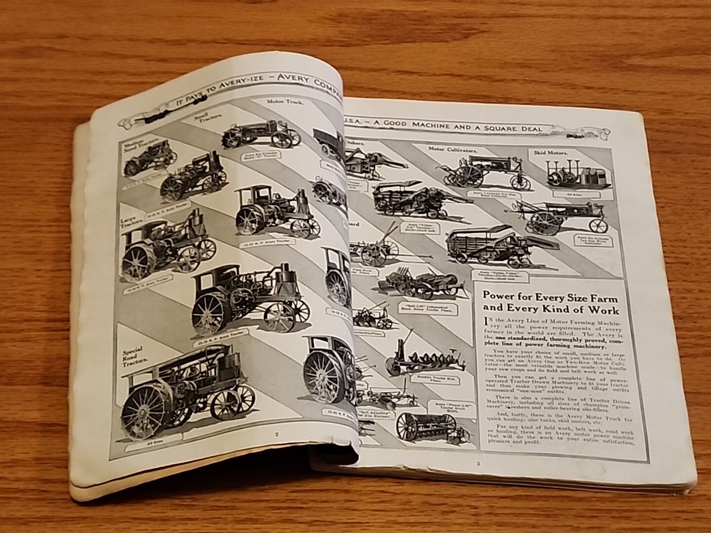 1921 Avery Engine Thrasher Tractor Dealer Catalog Brochure Peoria IL 96 Pages