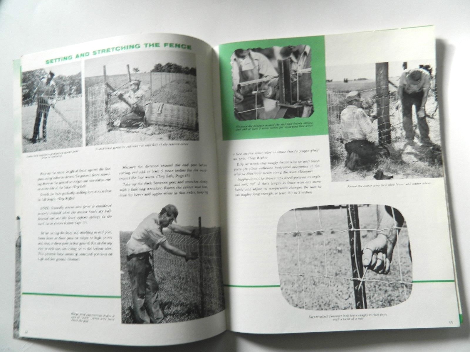 Rare REPUBLIC STEEL HOW TO ERECT FARM FENCE planning magazine brochure 1956 (G)