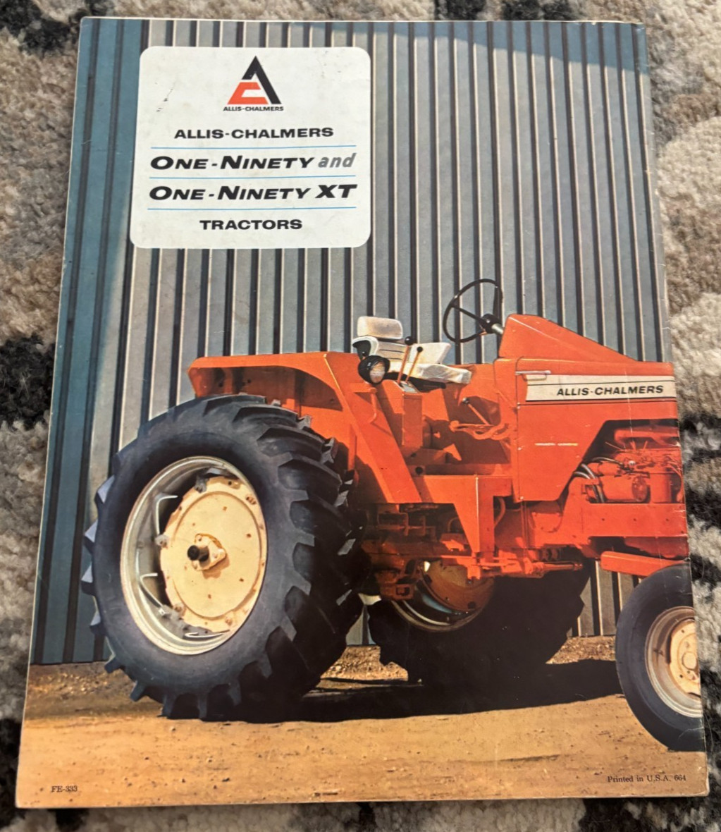 Allis Chalmers 190 190XT Tractor For 1966 Brochure DCPA26