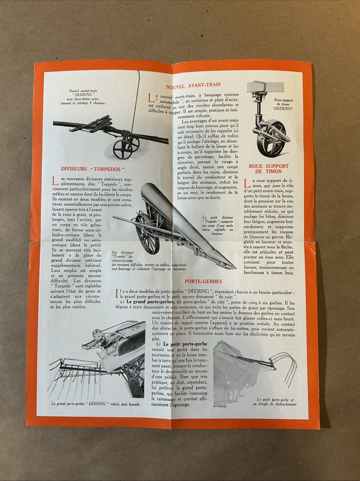 Group Of 7 French McCormick Deering Brochures As Is INV-P0904