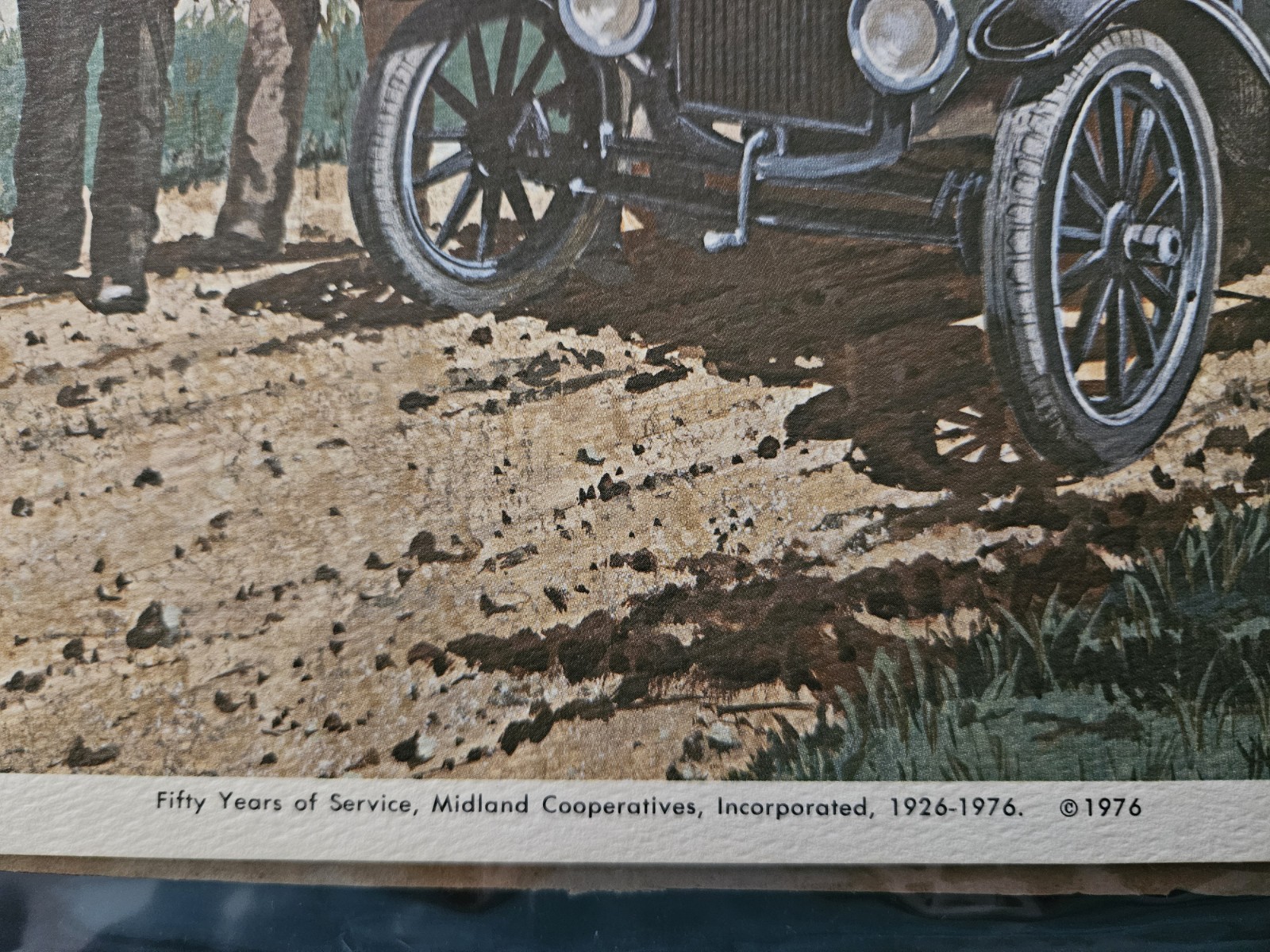 Vintage 1976 Midland Cooperatives 50th Anniversary Commemorative Art Print