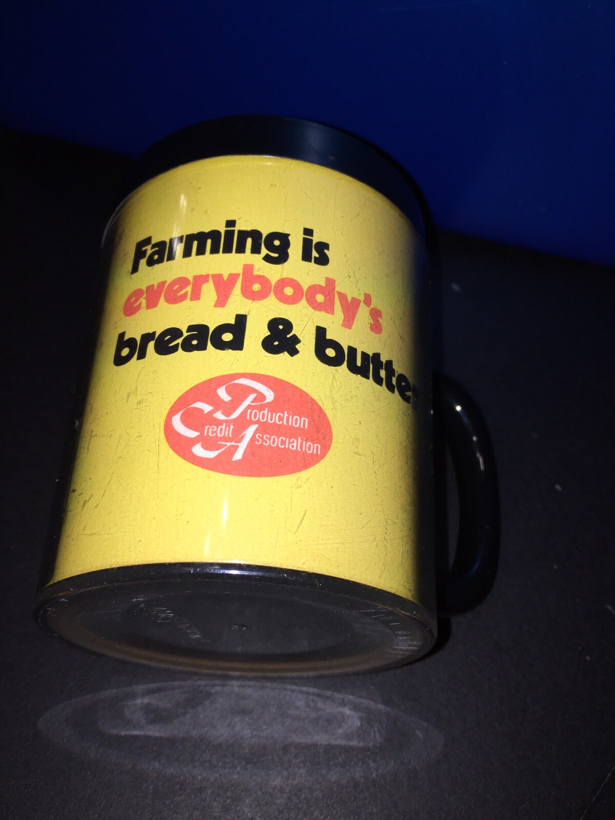 Farming Is Everybody’s Bread & Butter THERMO SERV PLASTIC CUP VINTGE