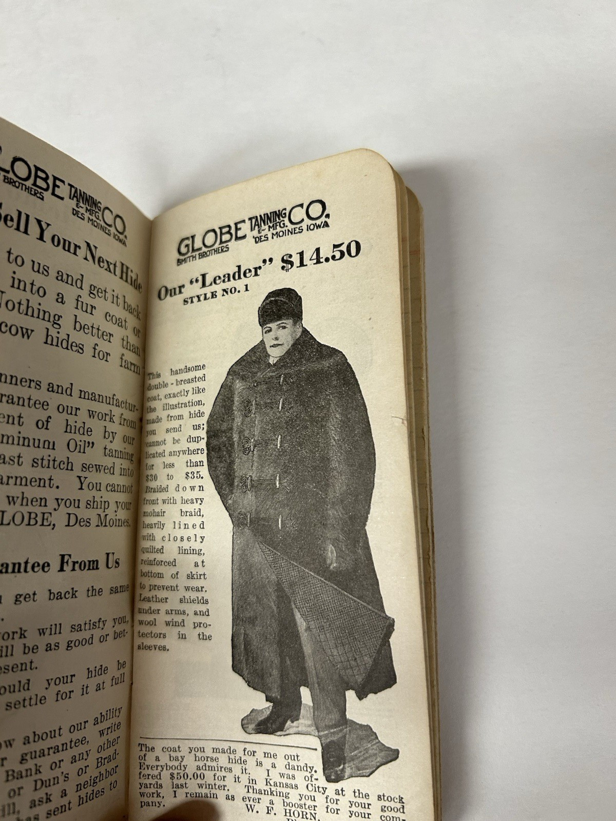 From Rib to Robe – Annual Memo Book 1917-18 F H Peterson Gowrie Iowa
