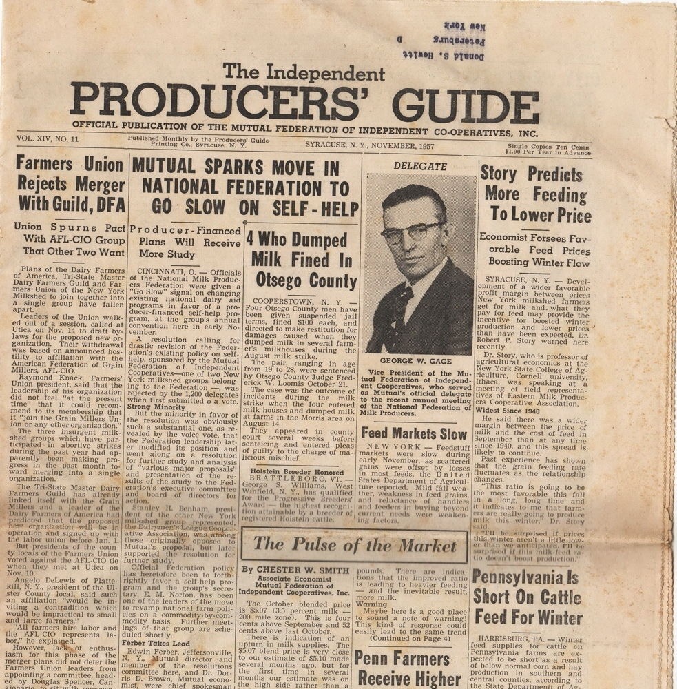 The Independent Producers&rsquo; Guide, November 1957 vintage agricultural newspaper