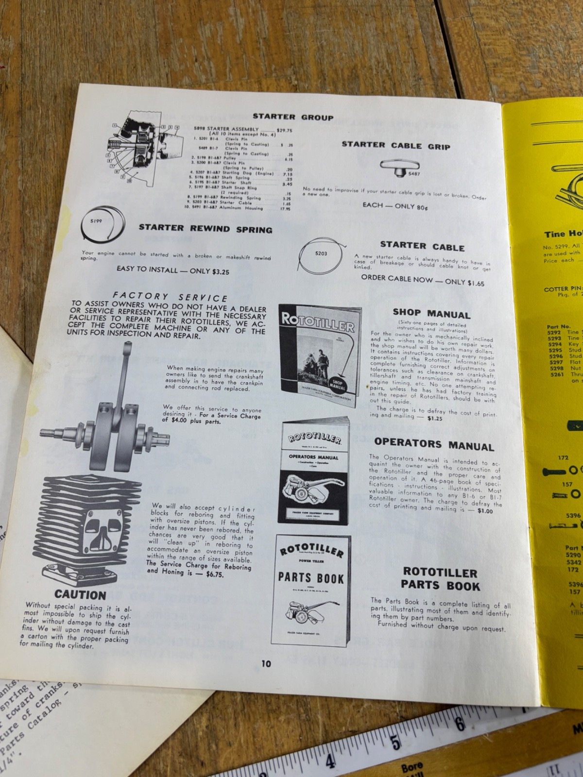 60s-1970s 1980s Frazer Farm Equipment Rototiller Parts Catalog Price List lot- 5