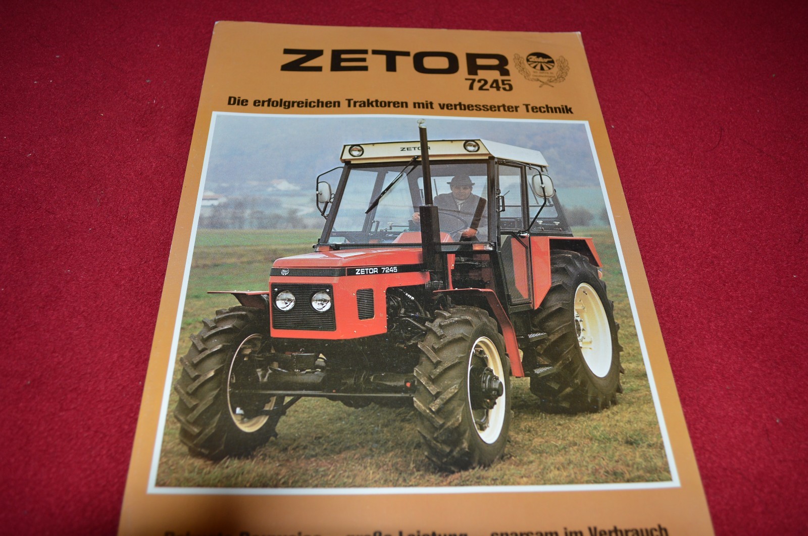 Zetor 7245 Tractor 30 years in Germany Dealer&rsquo;s Brochure LCOH
