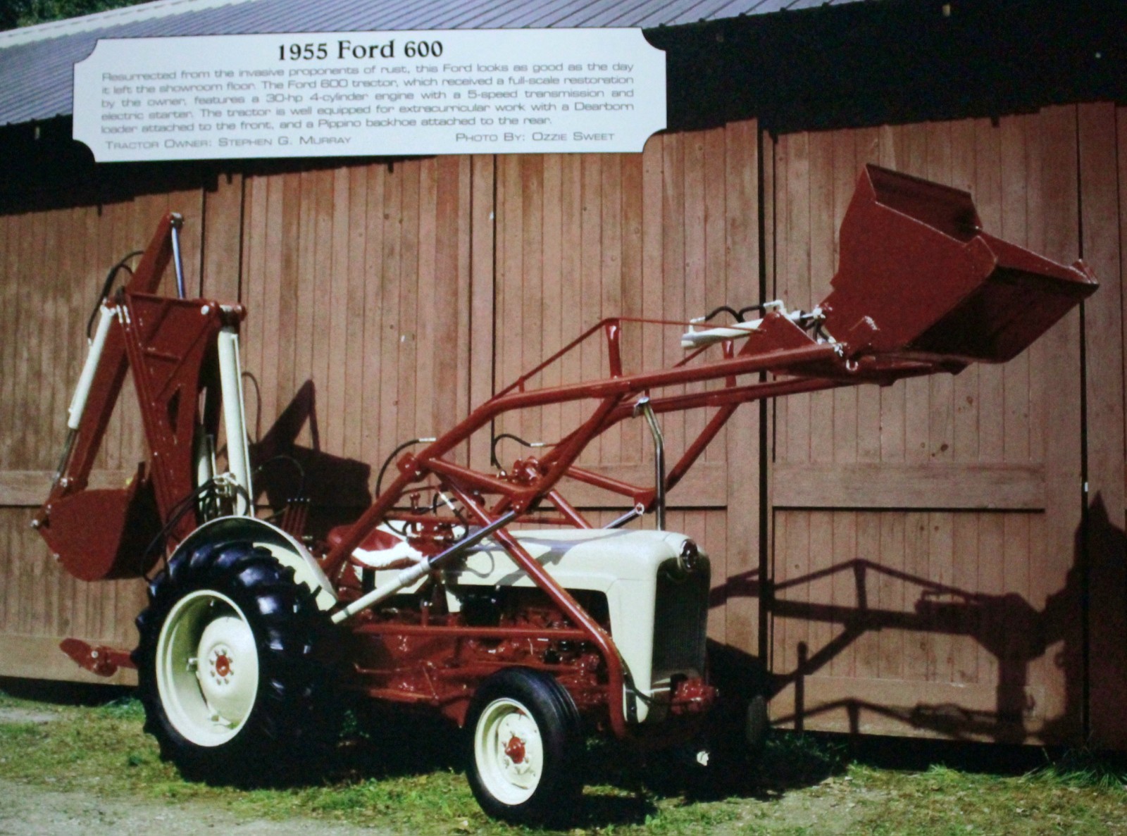 Ford Tractor Vintage Picture Wall Art Country Barn Farm Decor NOS