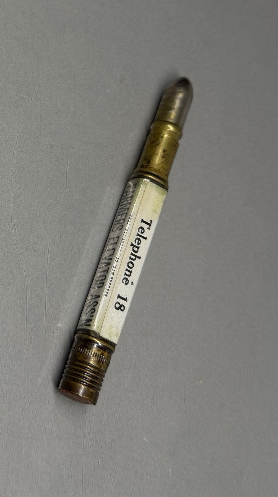 Vintage Advertising Bullet Pencil ~ Grain Coal Farming ~ Moundridge Kansas