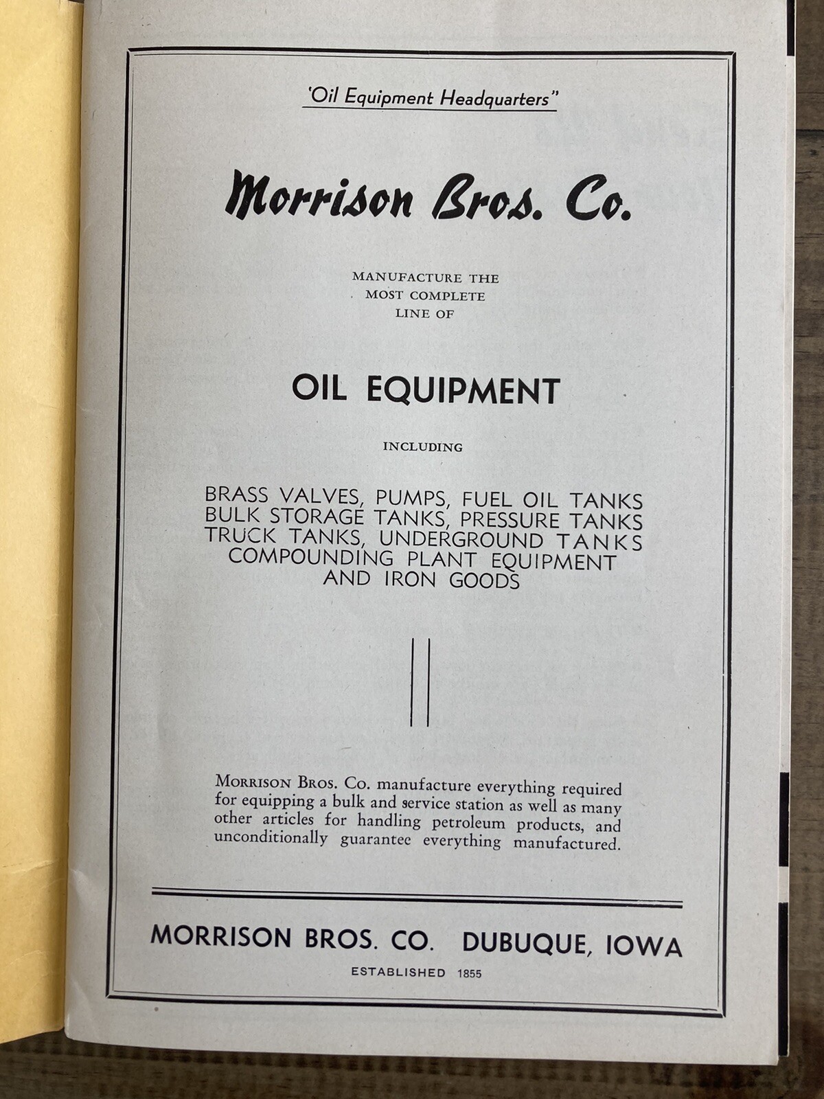 1951 Morrison Brothers Catalog No. 51 & 1953 Net Price List & Supplement