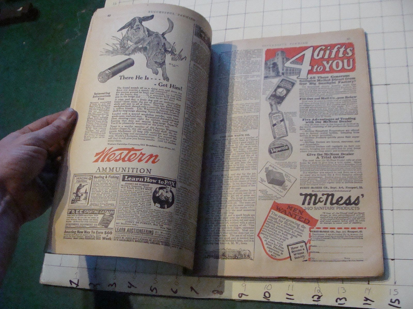 Check it out: SUCCESSFUL FARMING mag 1925 october w COWS IN WATER