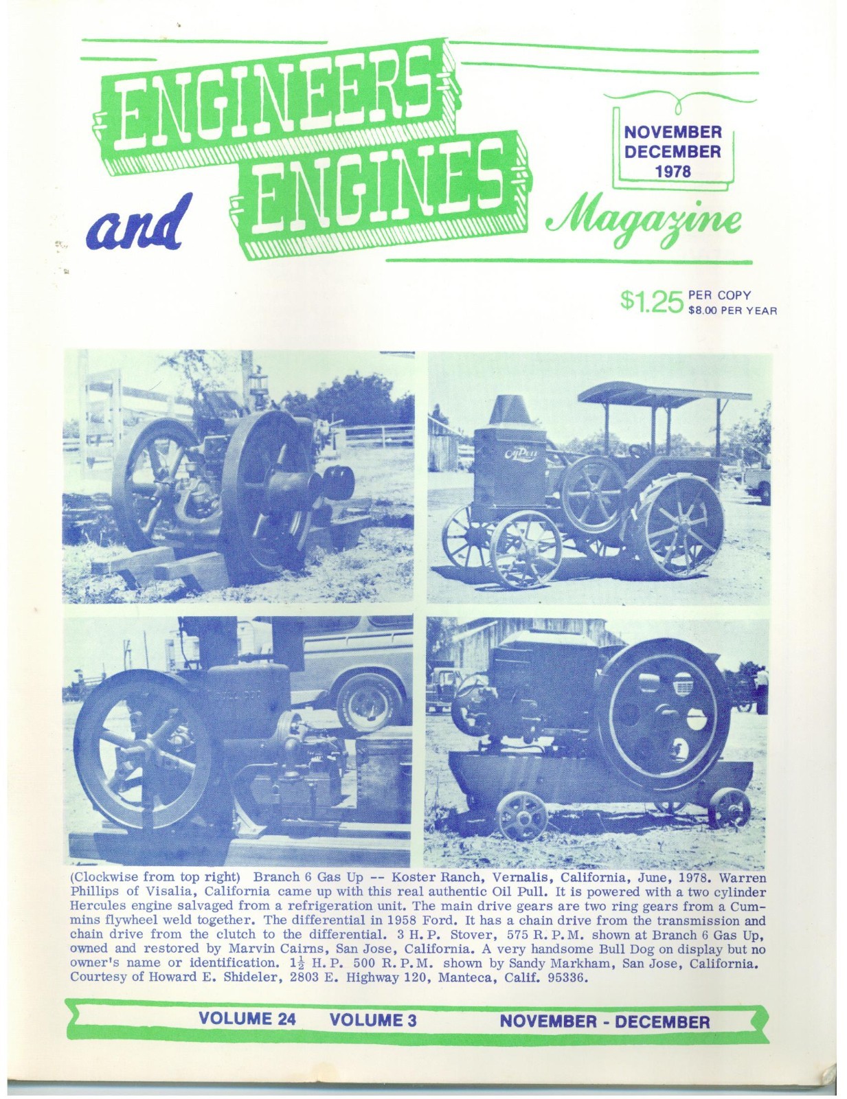 Locomotive Oil Burner, Emerson-Brantingham 15-25 Tractor, Root & Van Dervoort