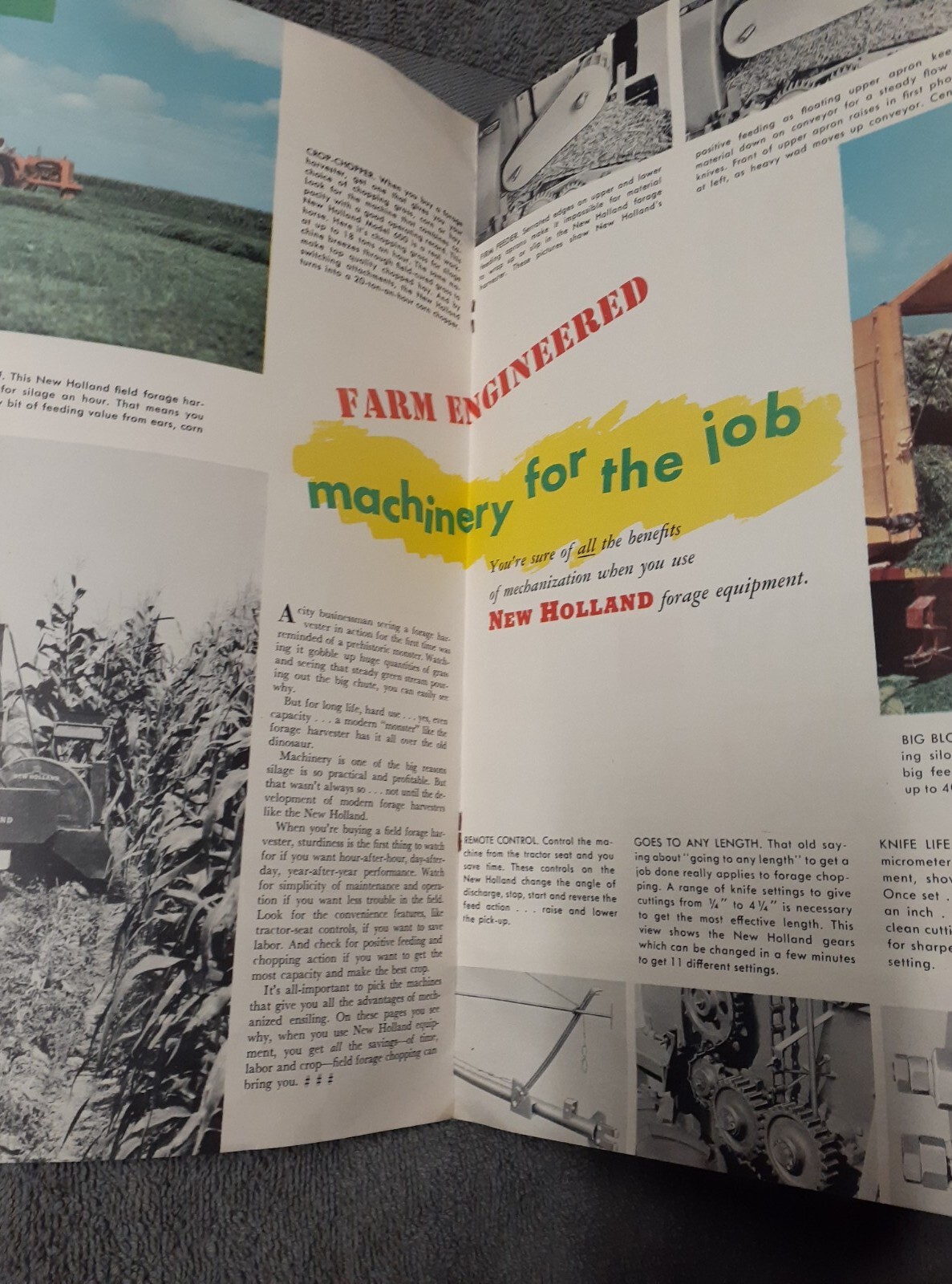 New Holland Handbooks – Indoor Pasture and Feeding Grass Dated 1952