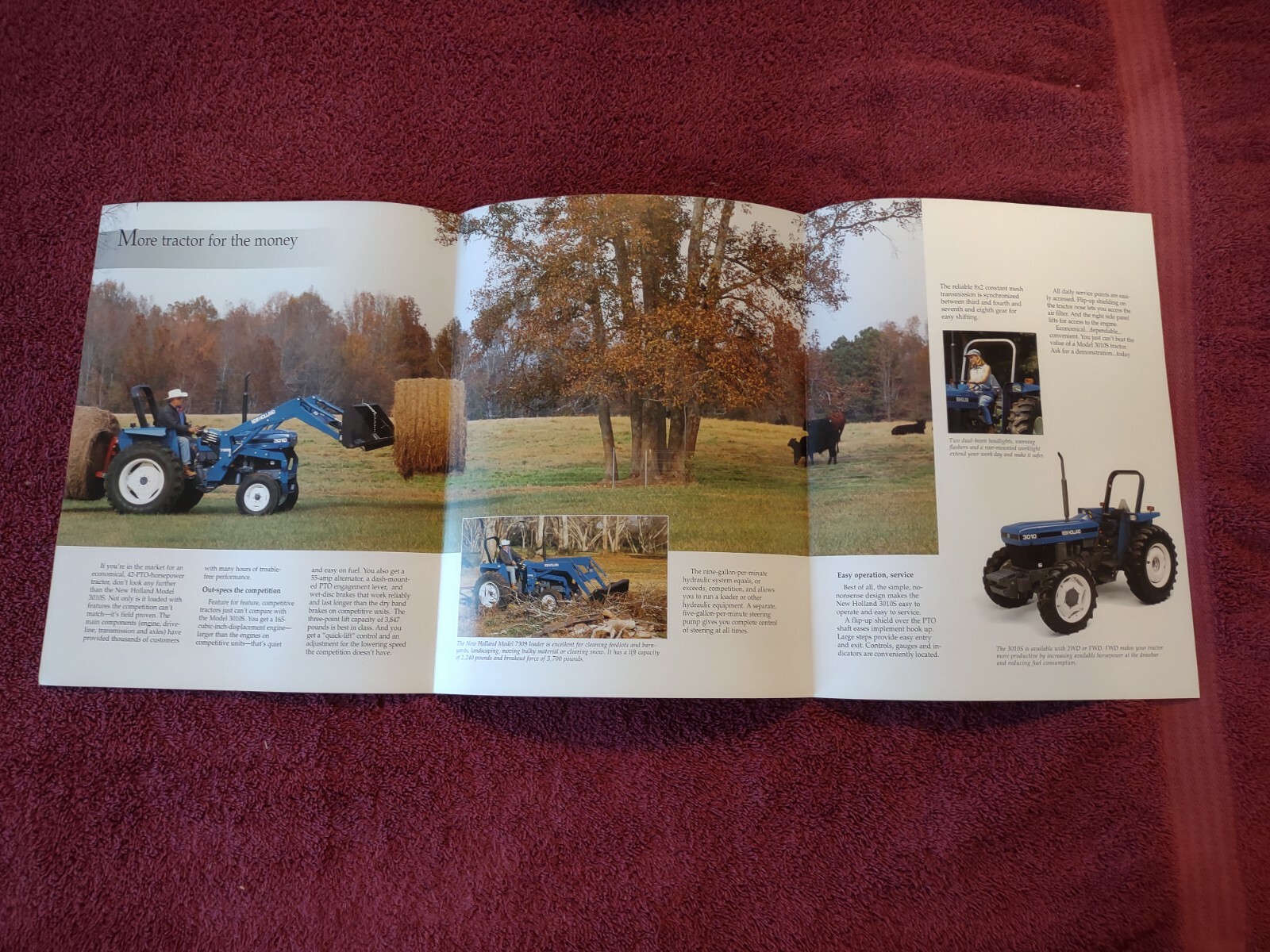New Holland 3010s Brochure Literature Advertising. lot of 2