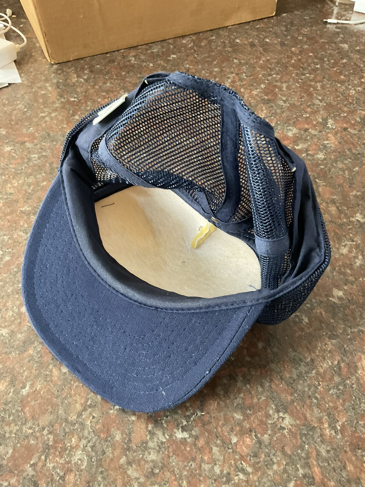 Vintage Smiths Sales Service Deutz Tractor Farmer Hat Cap Mesh Arlington Oh Blue
