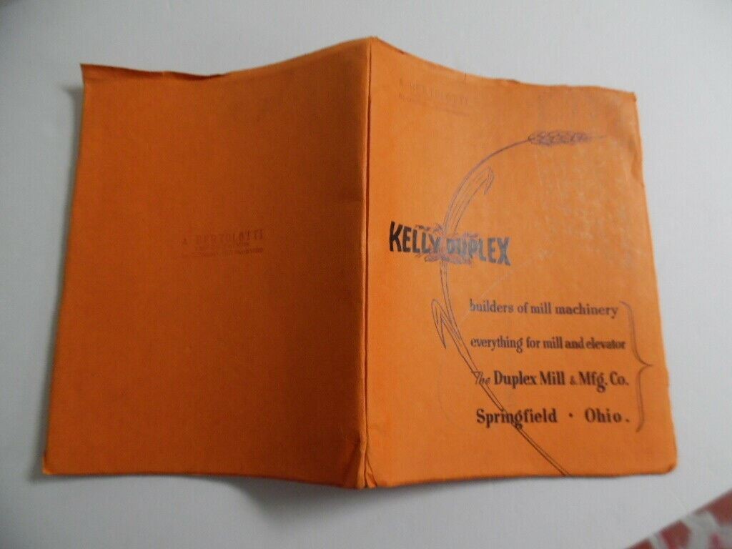 1950s Kelly Duplex Dealer Catalog Binder Hammer Mill Corn Springfield OH Vintage