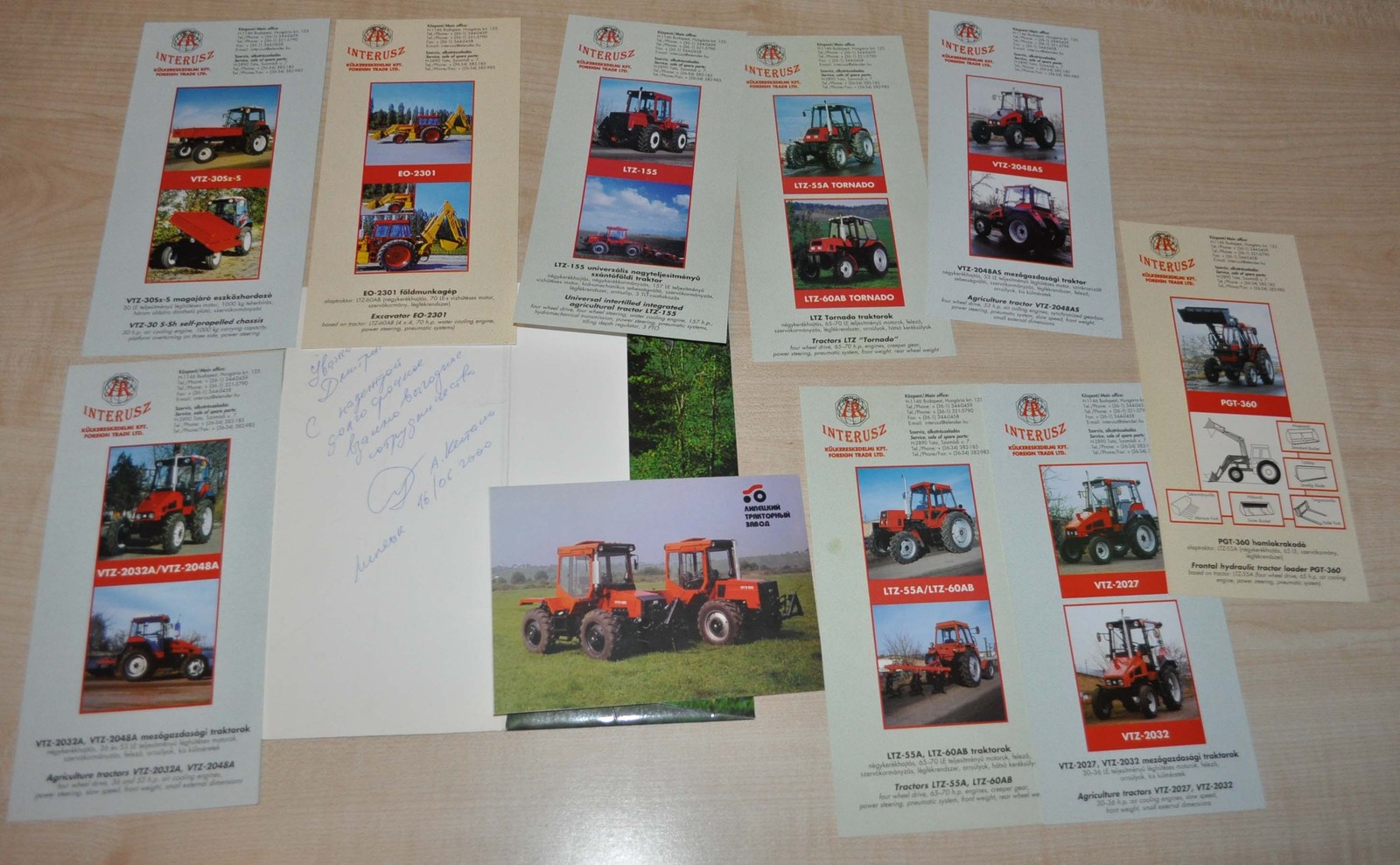 Interusz LTZ VTZ Tractor Russian Brochure Prospekt Hungary