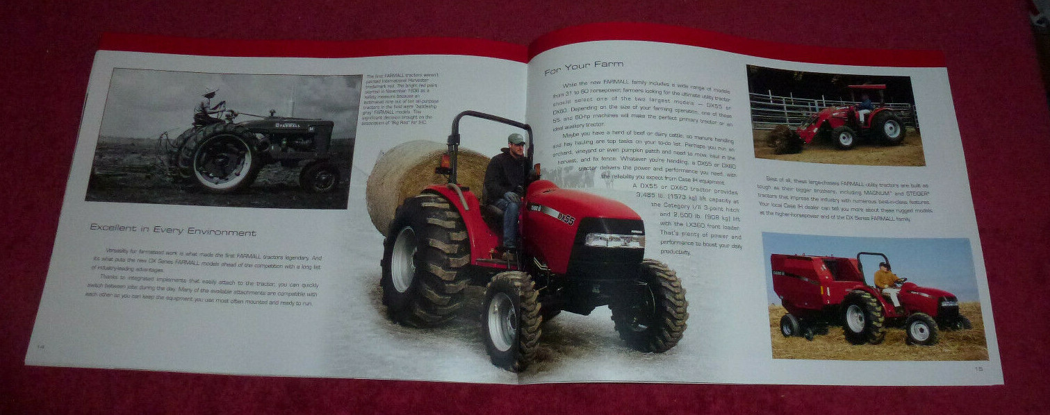 Case III DX Series Farmall Tractors Brochure Booklet