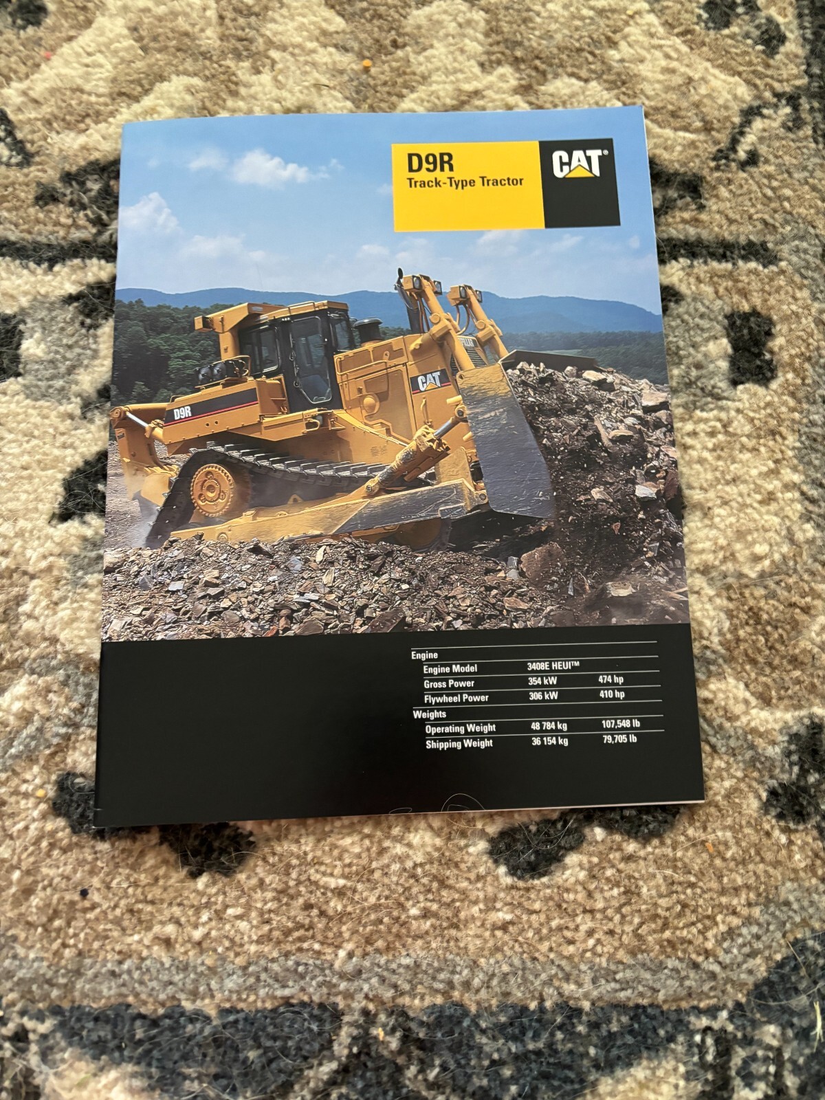 Caterpillar CAT D9R Crawler Tractor Dozer Brochure FCCA24