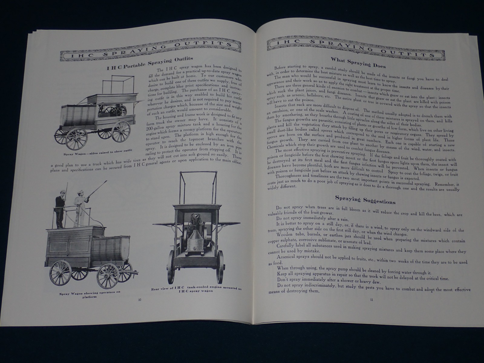 International Harvester Company IHC Spraying Outfits 1920s Catalog