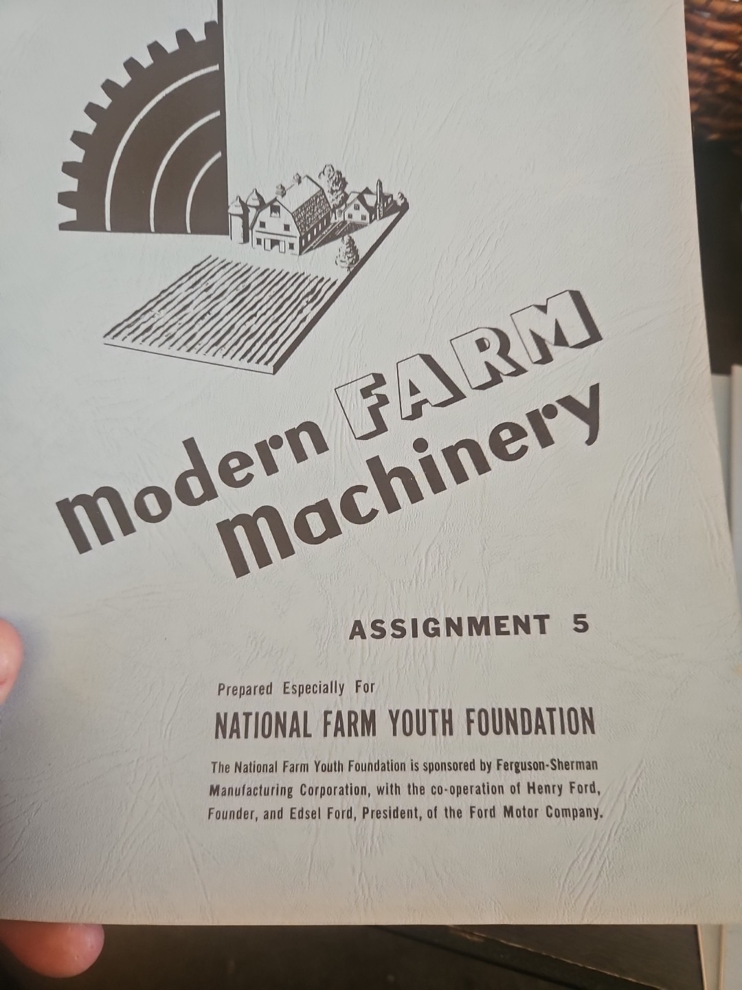 Set Of 5 Modern Farm Machinery Assignment 1-5 National Farm Youth 1941 Vintage