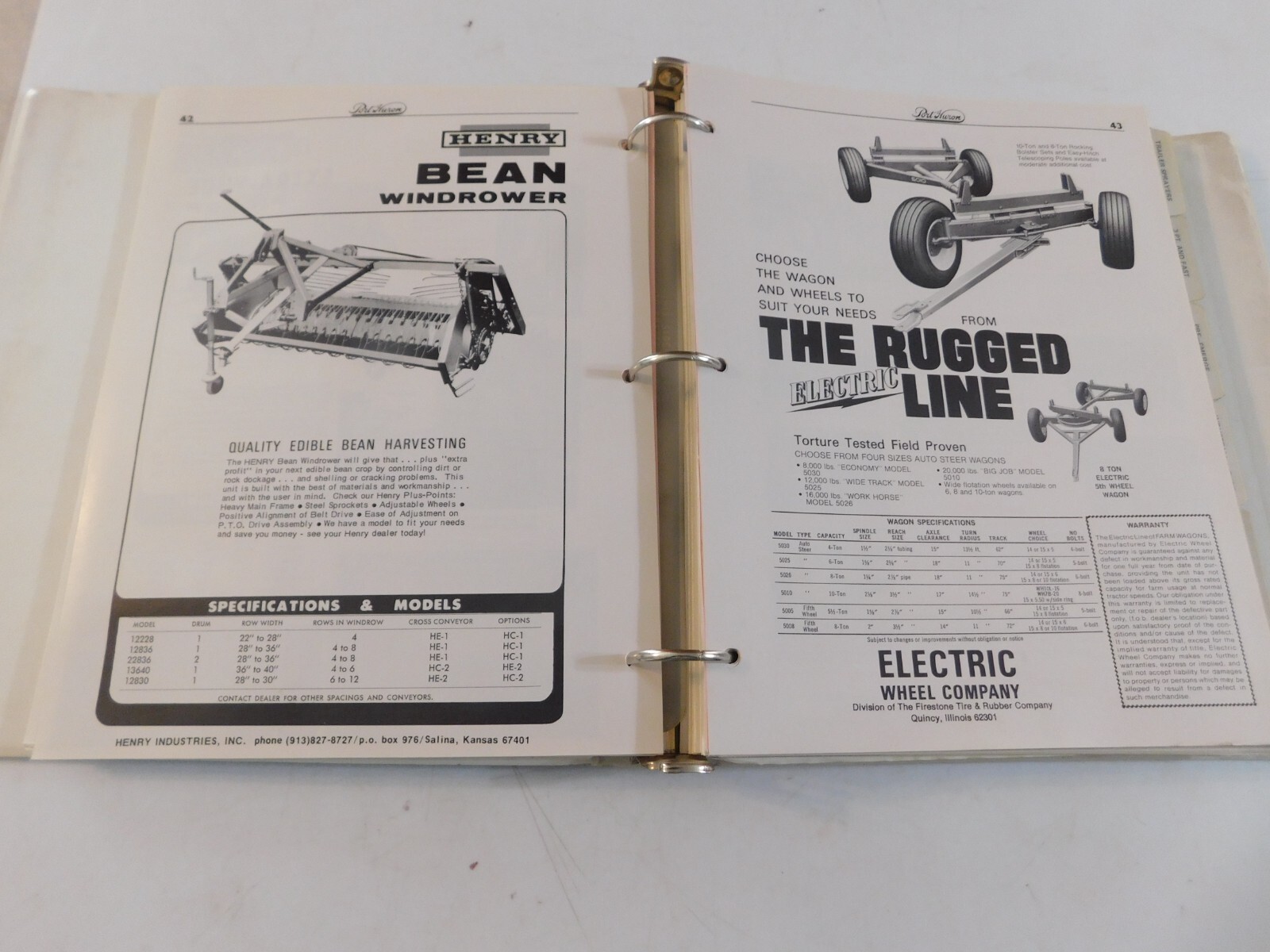 BROYHILL LINE FARM EQUIPMENT BROCHURES EMPIRE PLOW WESTGO LOADERS GANDY DANUSER