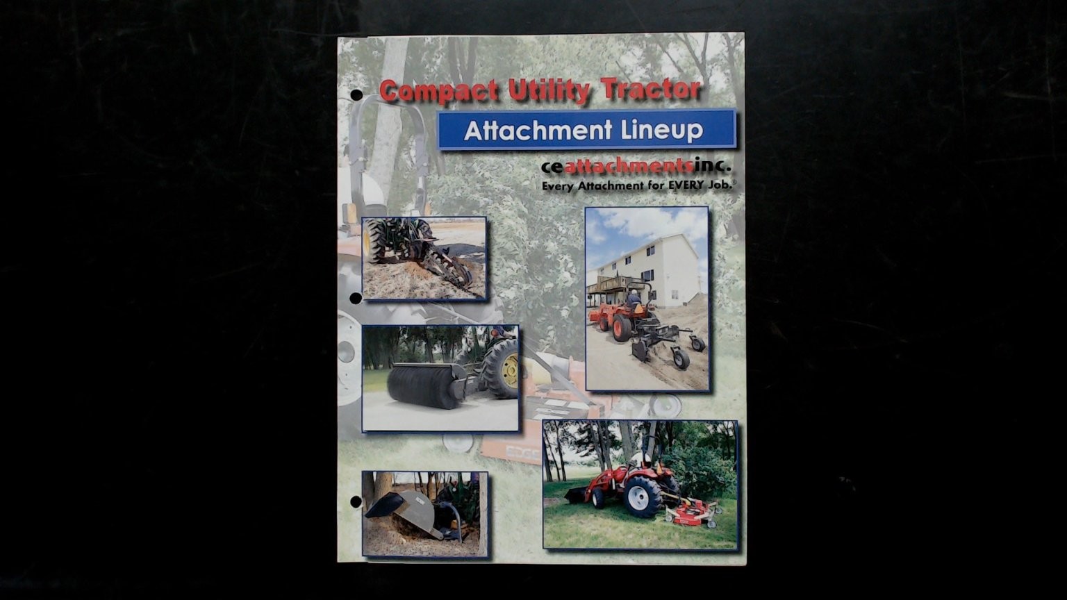 CE Attachments Compact Utility Tractor Brochure Attachment Lineup