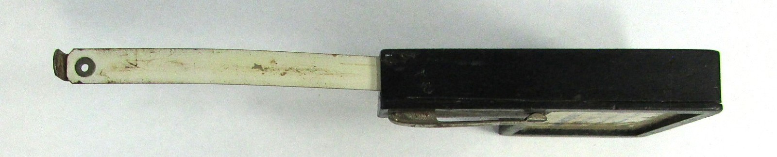 Antique JOHN MORREL3 & Co Tape Measure Pocket Clip Ottuma Iowa Famous Meats READ
