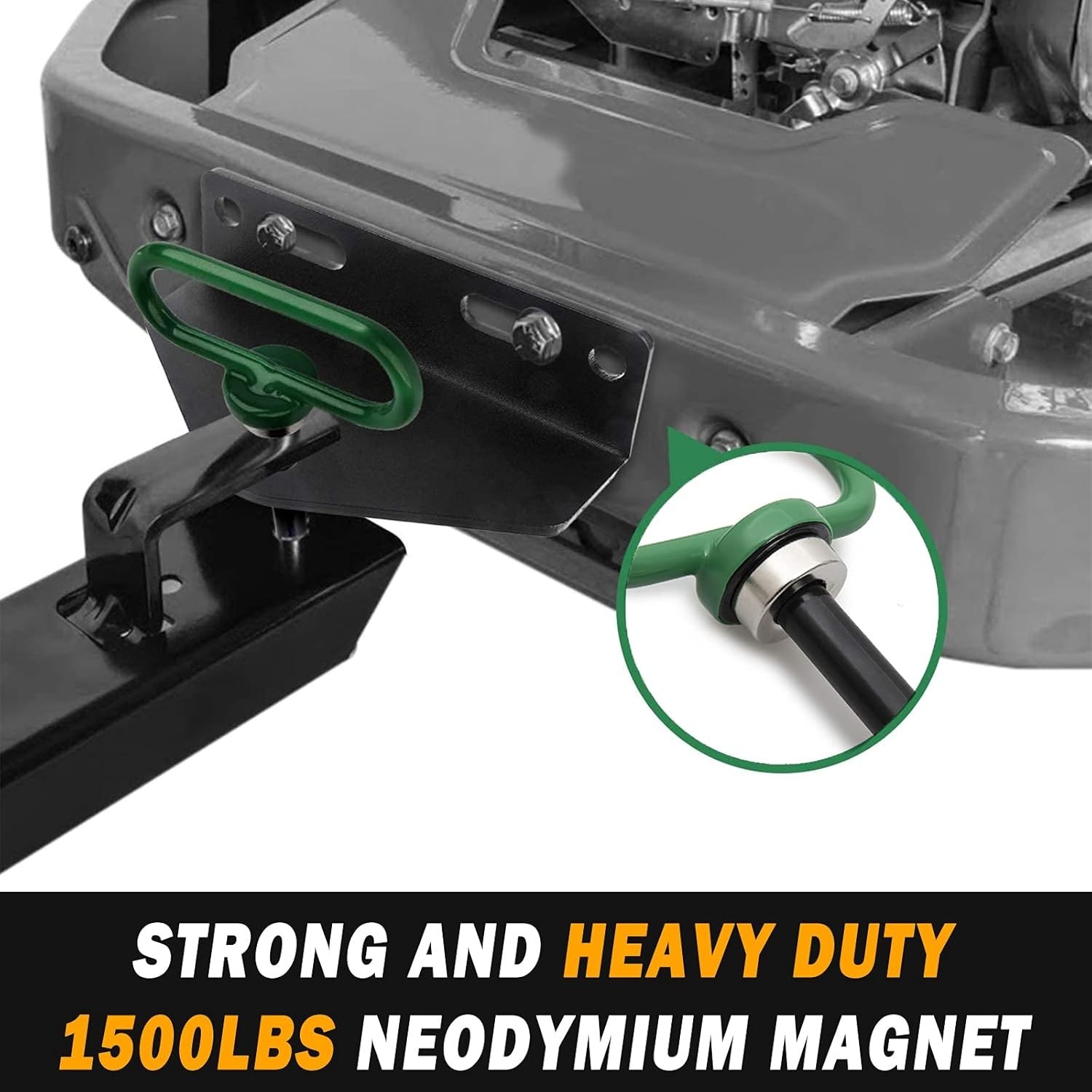 Versatile 2 Pack Magnetic Hitch Pins – Perfect for Mowers and ATVs, 1/2 Inch