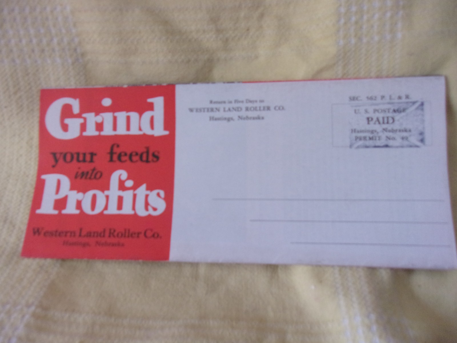 VTG Western Bearcat Feed Grinder Hastings Nebraska Sales Brochure Farm Machinery