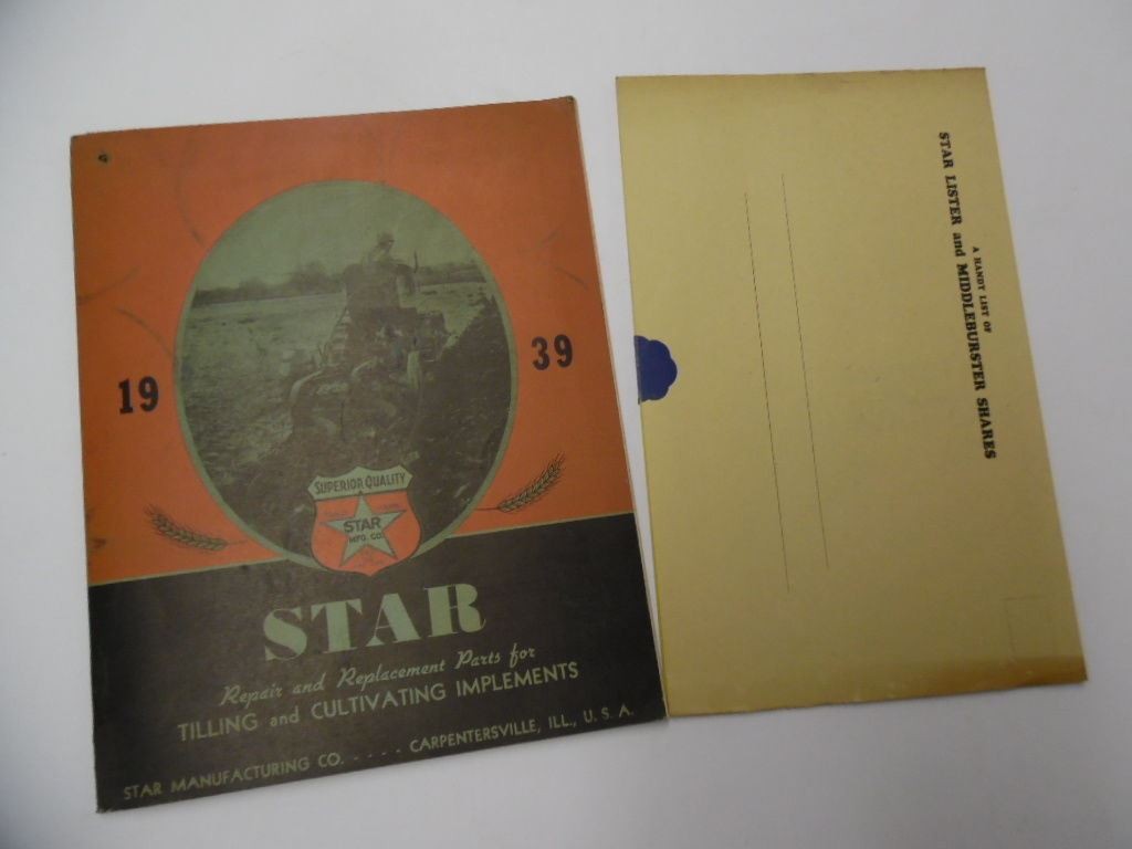 1939 Star Mfg Co Tilling Cultivating Repair Parts Shares Catalog Carpentersville