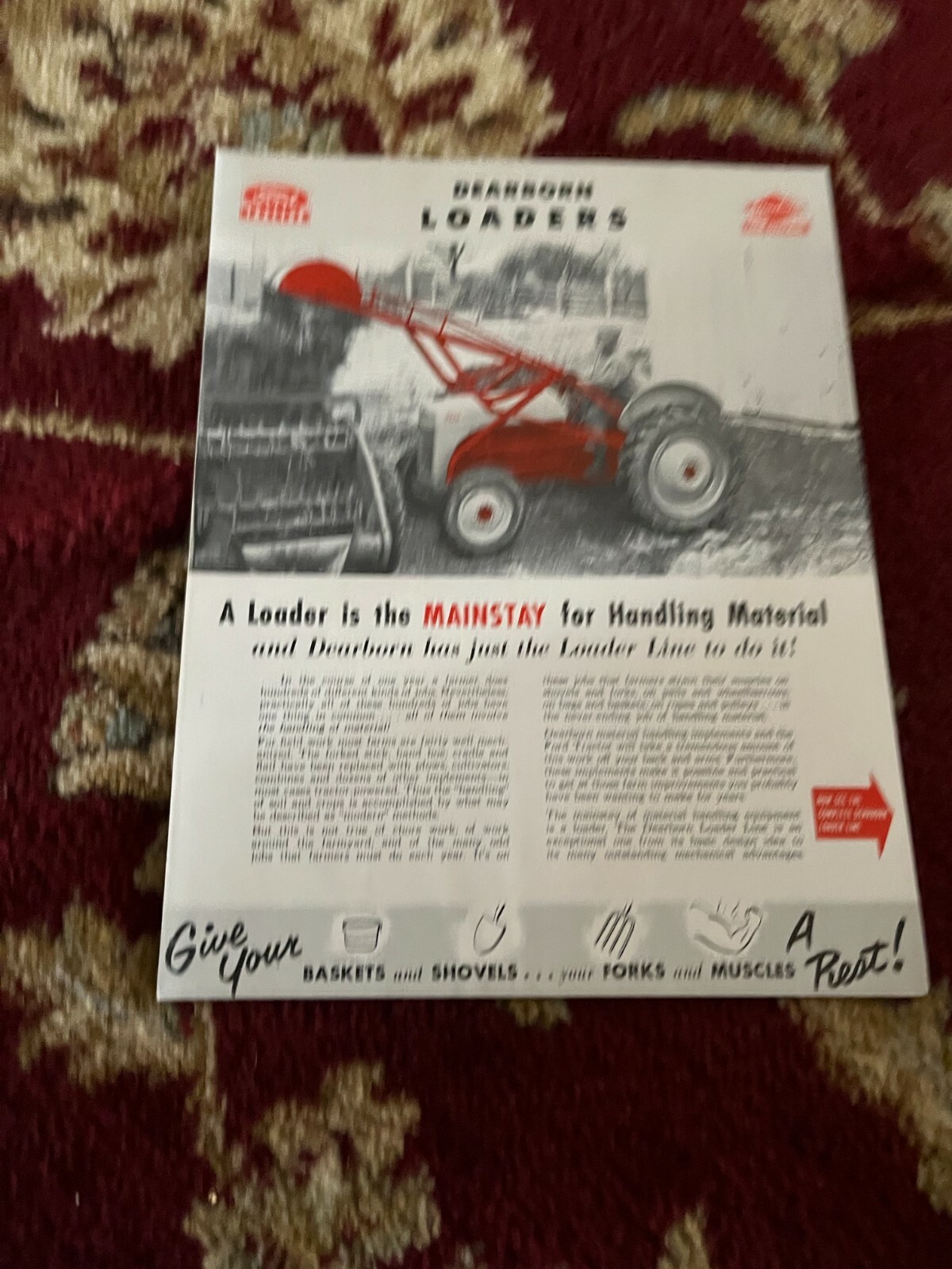 Ford Tractor Dearborn Loaders Brochure FCCA