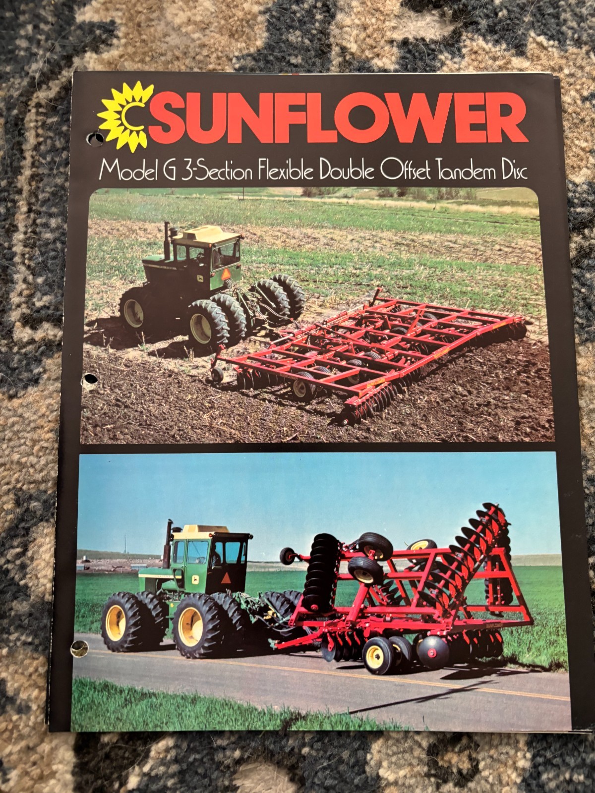 Sunflower Model G 3 Section Flexible Offset Discs Brochure AMIL26