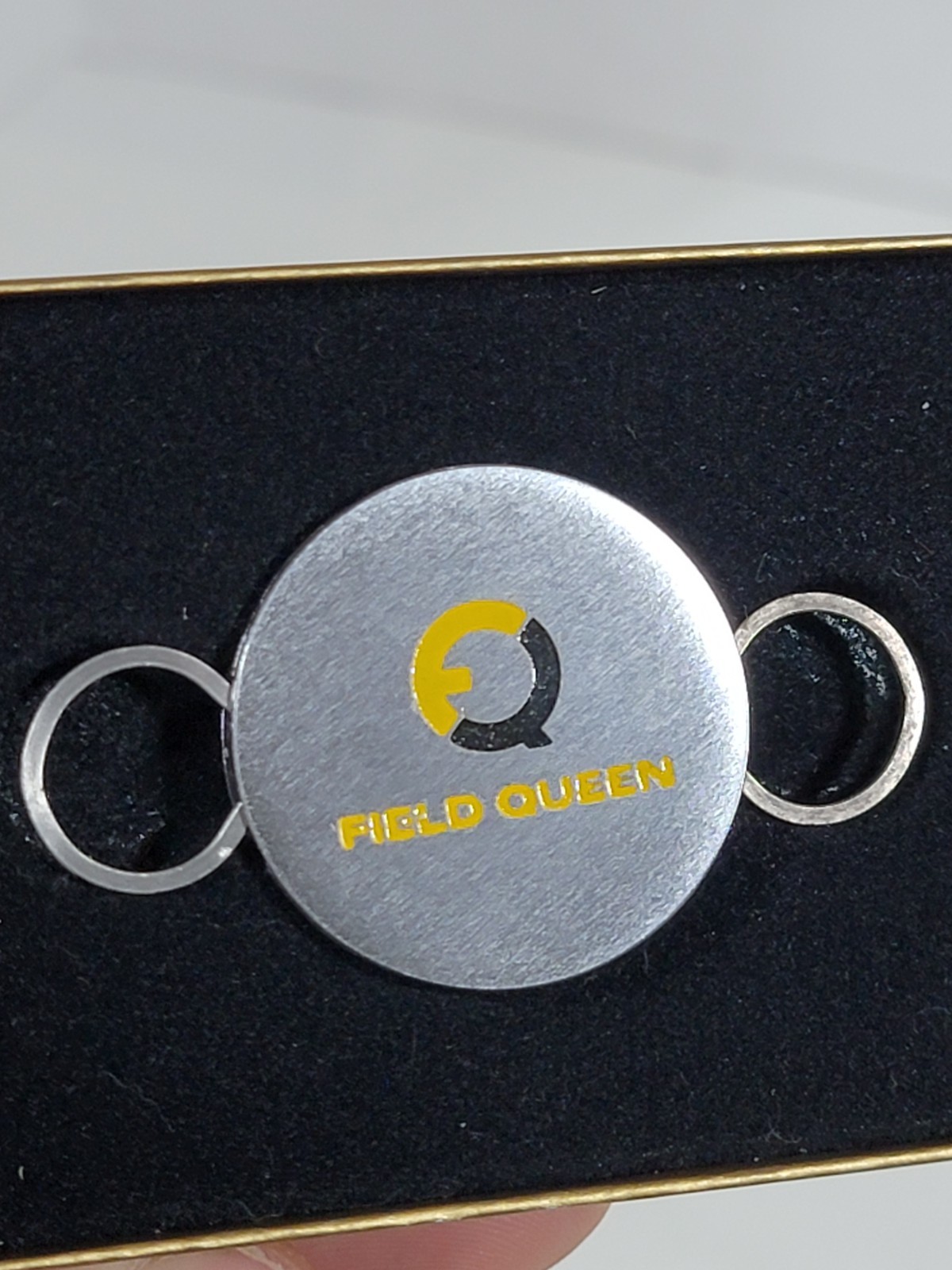 Field Queen Harvester Tractor Advertising Zippo Key Holder Kansas Farm Key Chain