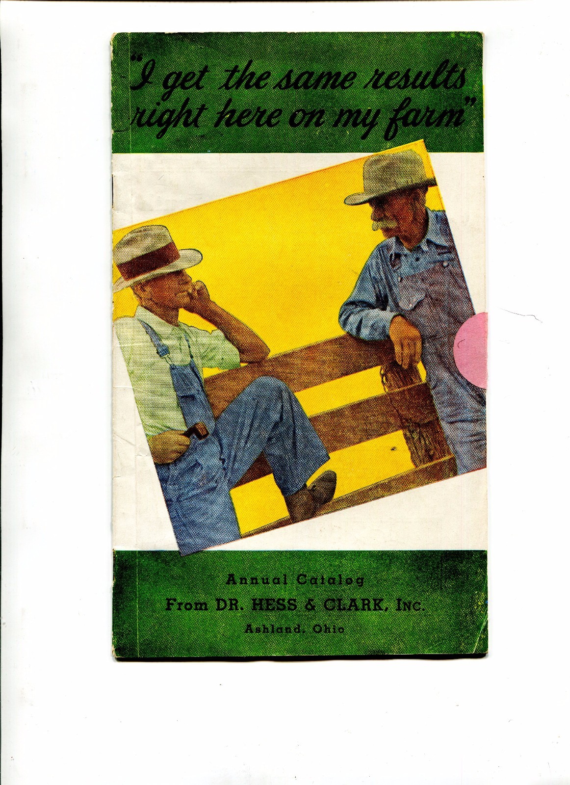 Vintage Annual Catalog w price list DR HESS & CLARK farm products chicks cows ++