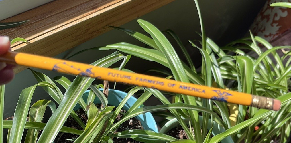 2 Future Farmers of America Vtg FFA Pencils Barn Silo Agriculture Unsharpened