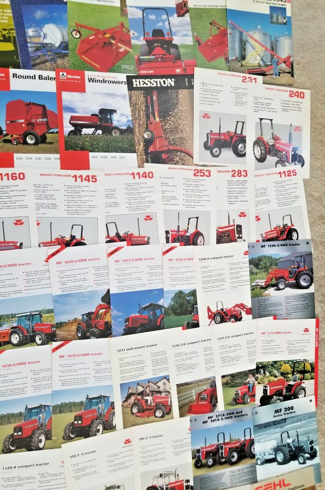10 Pounds Of Tractor and Implement Brochures/Spec Sheets – 150+ 1980&rsquo;s and Up