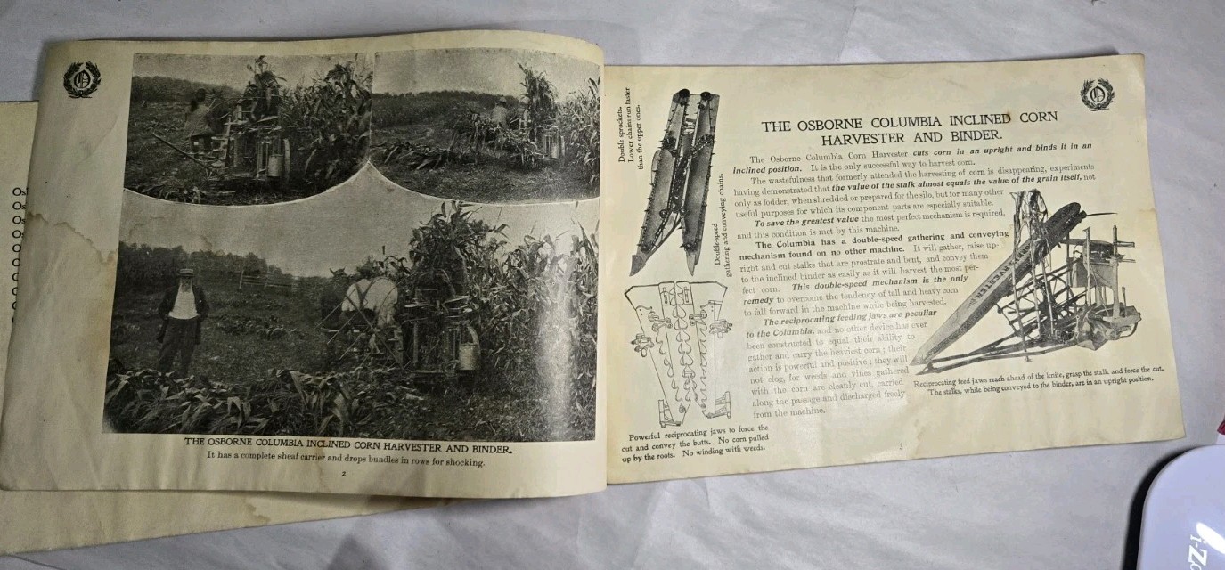 Rare 1890s D.M. OSBORNE & CO Handy Book For House & Farm Implements & Recipes