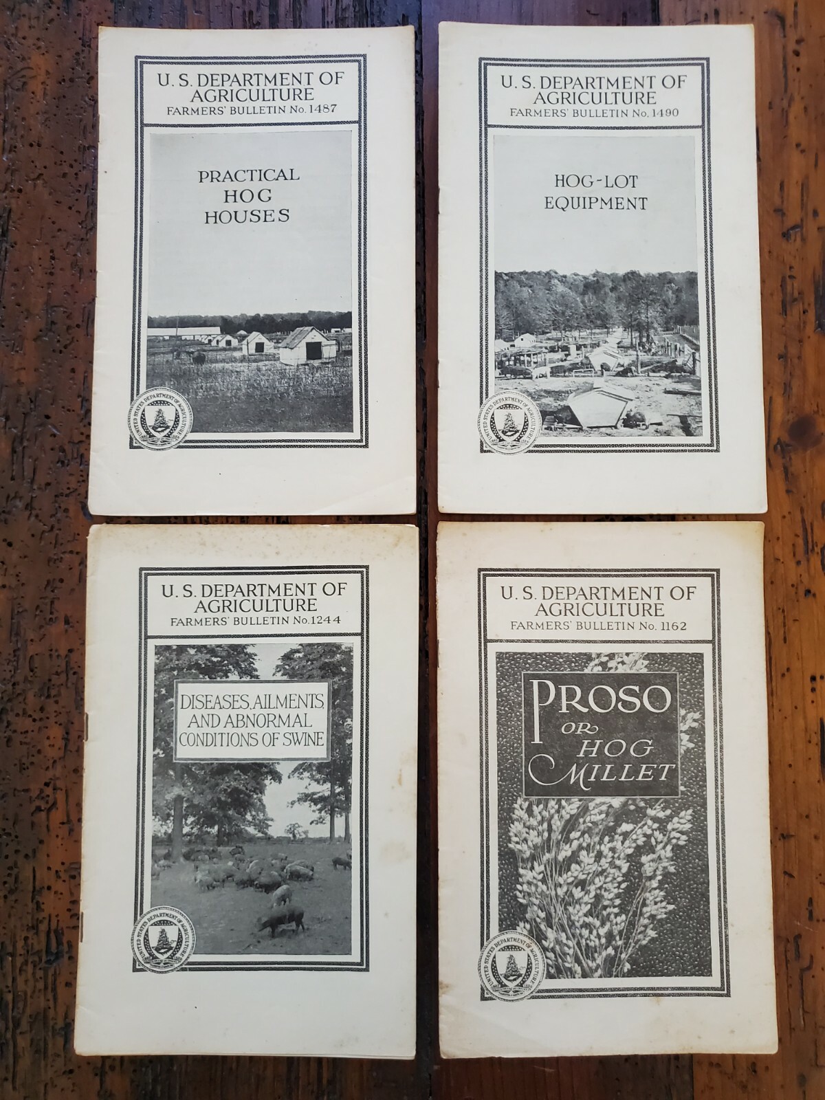 US Vintage Department of Agriculture Farmers Bulletin Lot of 4 Different (DA4)