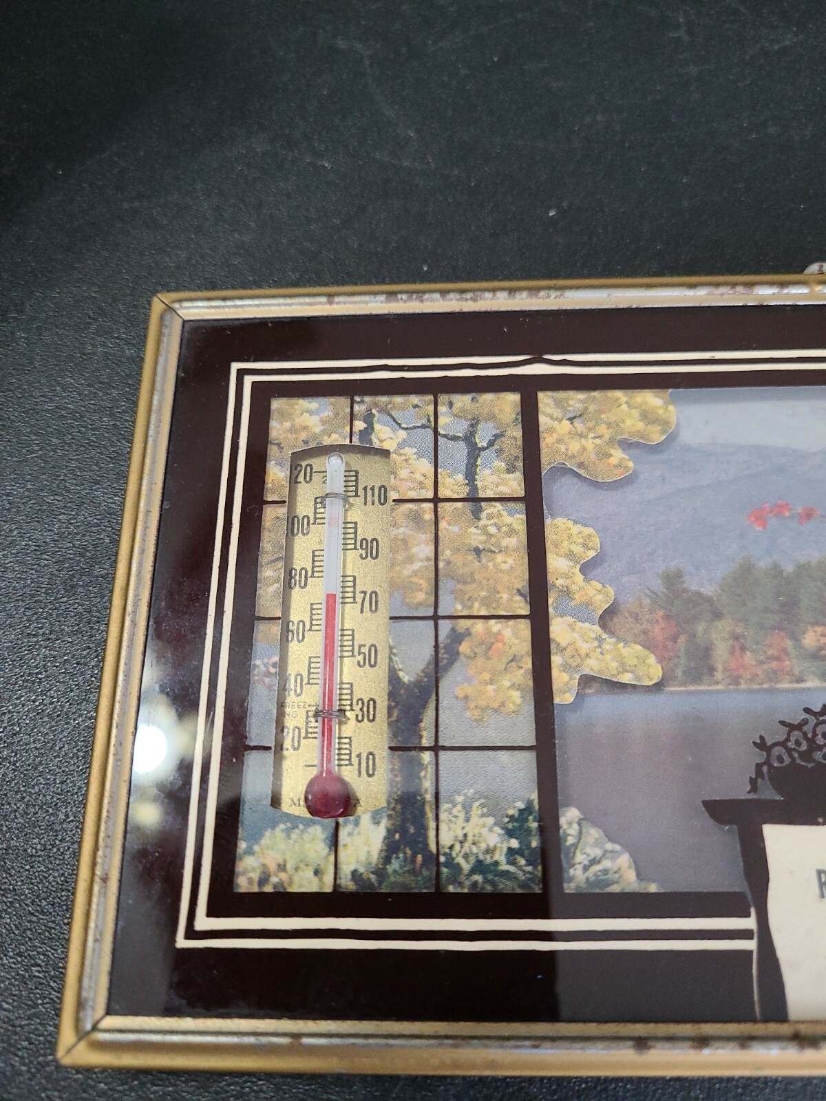 Vntg York Pa R.H. Fiegler Nurseries Thermometer Decommissioned Rt. 111