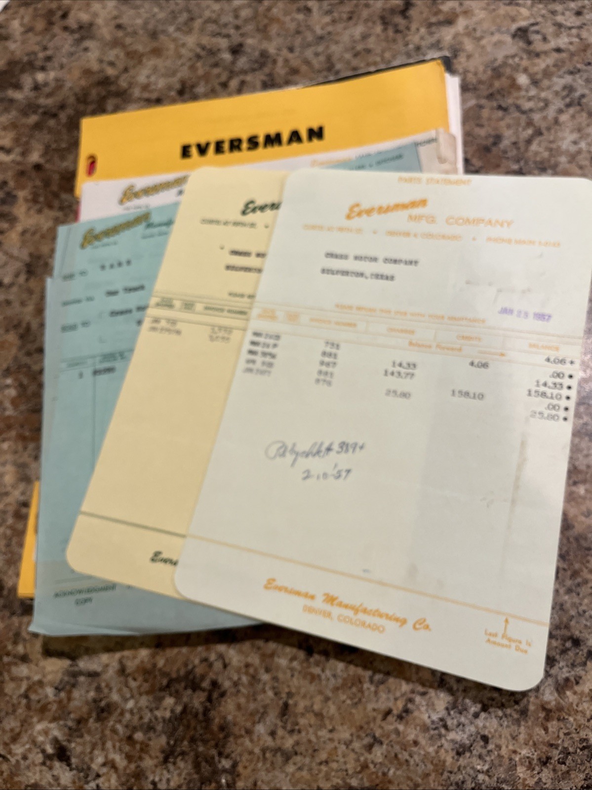Large Lot Of Vintage Eversman Tractor Implement Brochures Price Guide Receipts