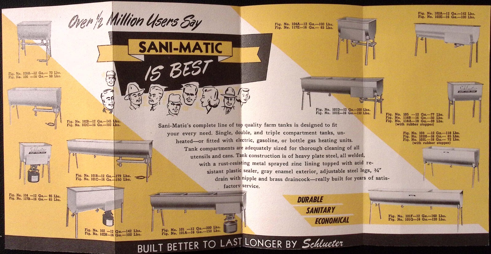 1952 Sani-Matic Dairy Washing and Sterilizing Equipment Brochure The Schluter Co