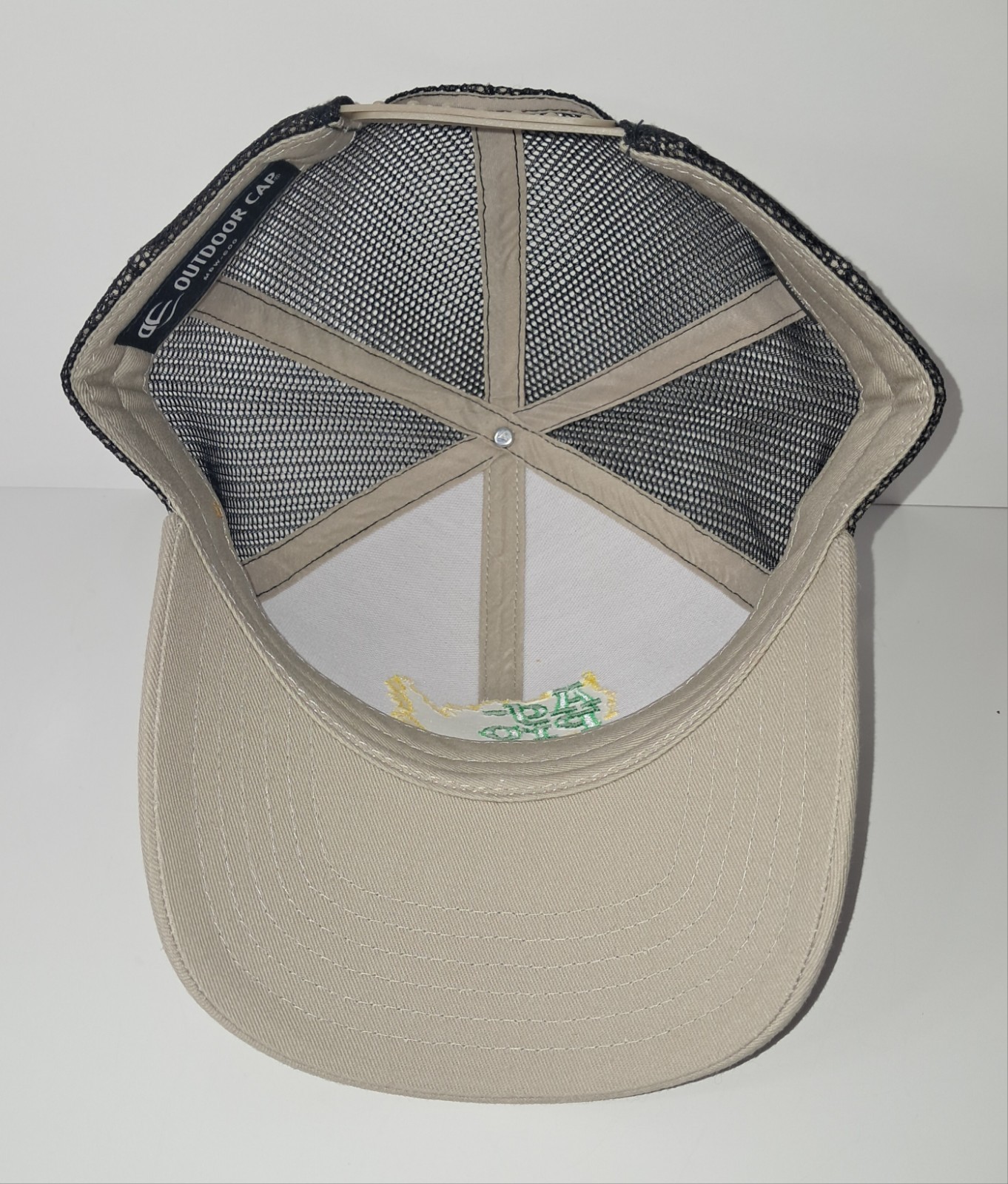 Ag-Pro Logo Promo Trucker Hat Cap Mesh Strapback OSFM Tan John Deere Co