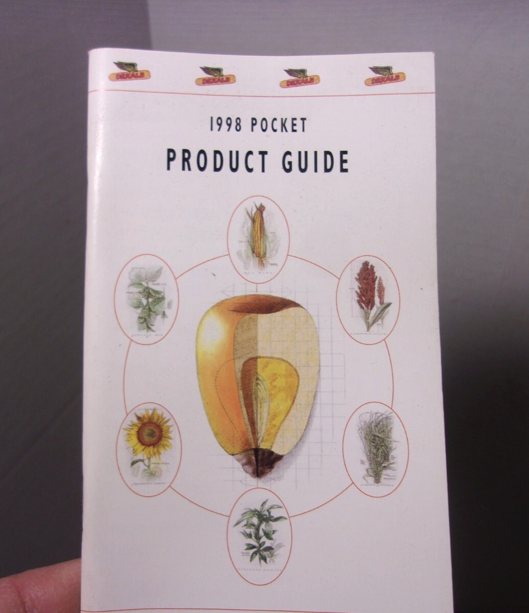 1998 Dekalb Farmers Pocket Advertising Agriculture Product Guide Vintage farm