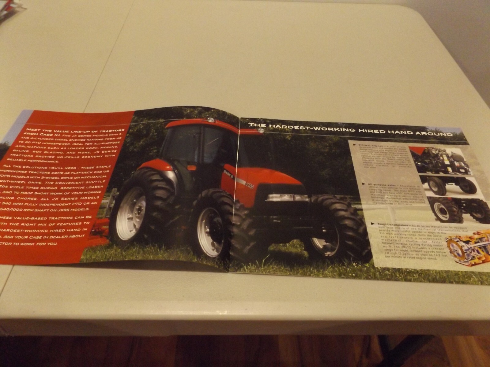 CASE-IH JX SERIES TRACTORS 45-80 PTO HP, LIT # CIH3270701 2007